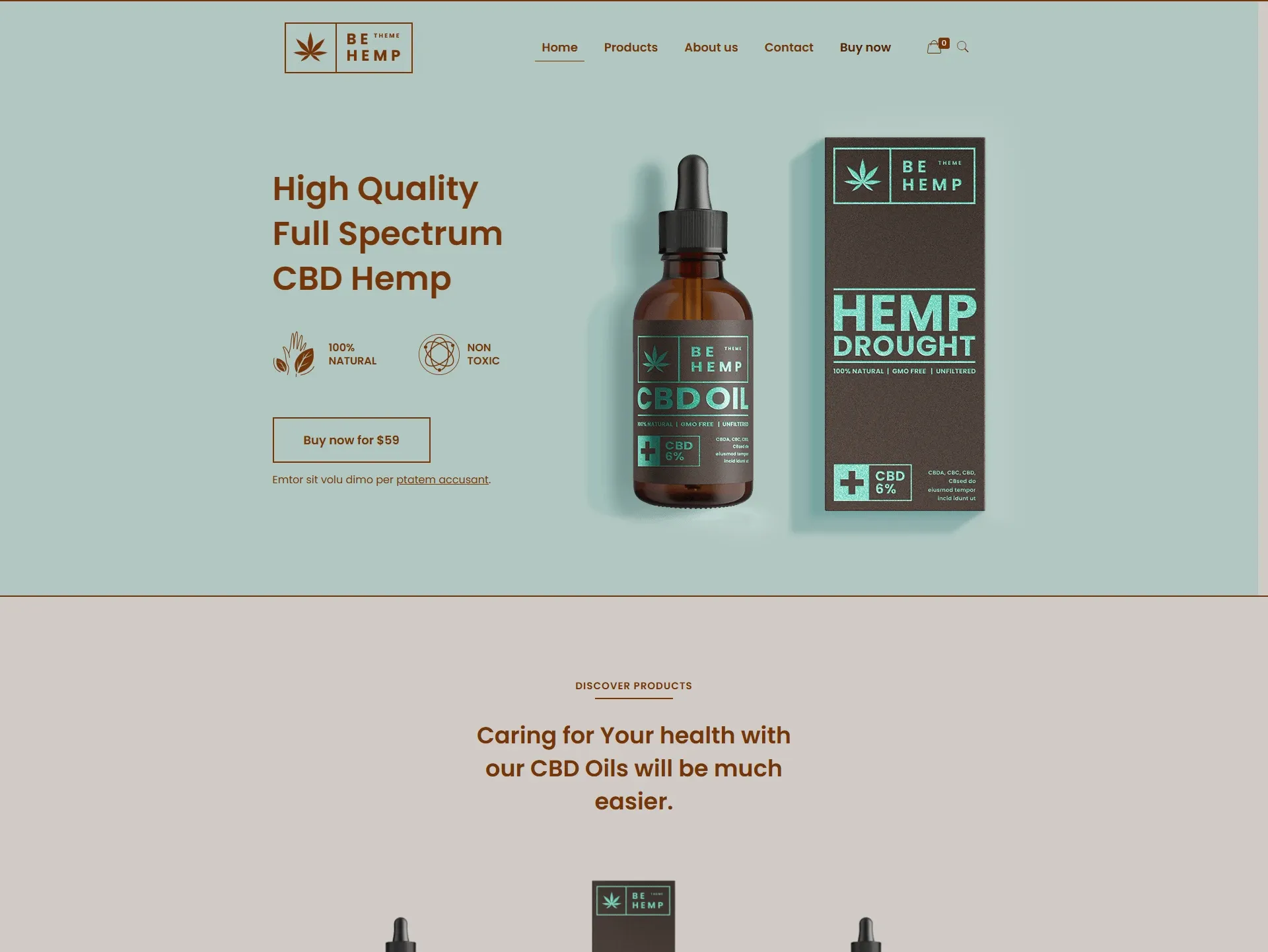 CBD大麻油健康产品商城