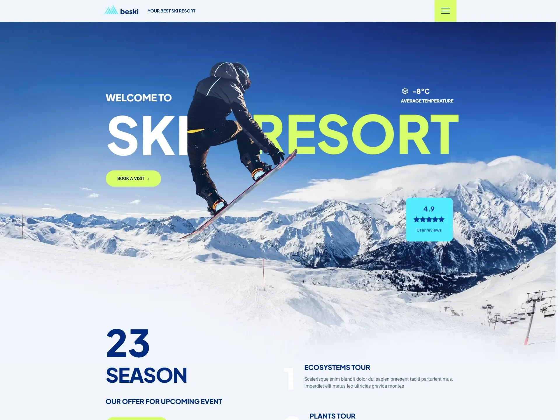 滑雪度假村官网
